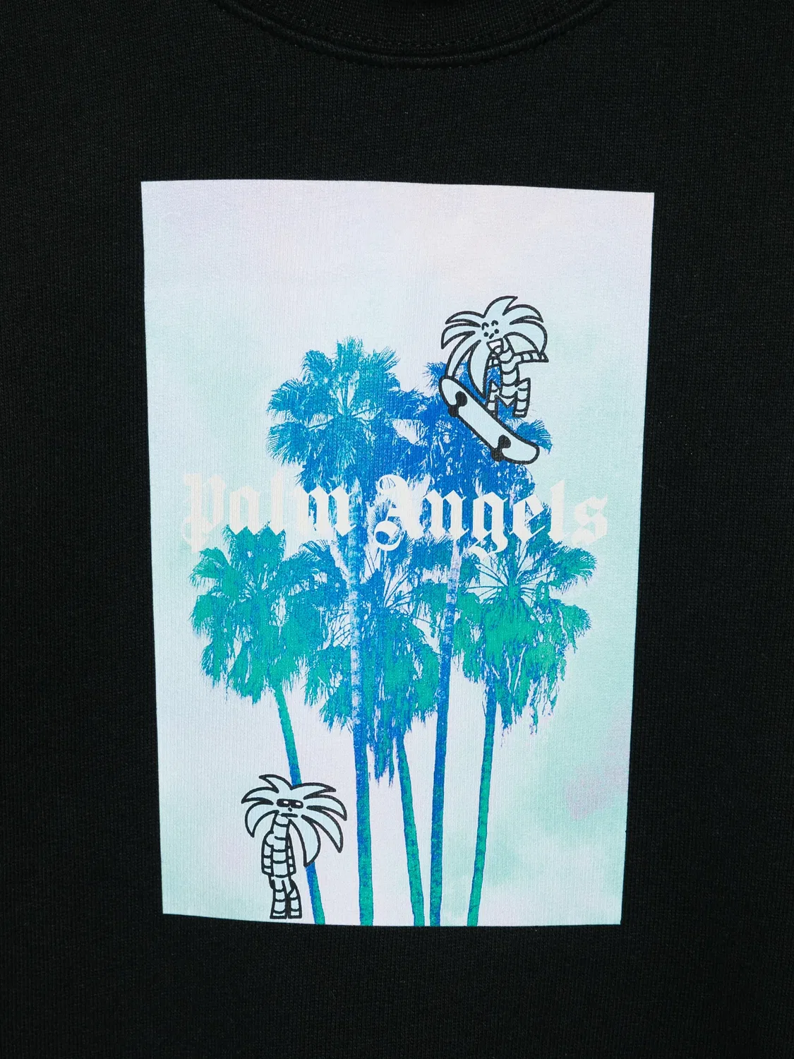 Palm Angels Свитшот с принтом пальмы Черный — фото 2