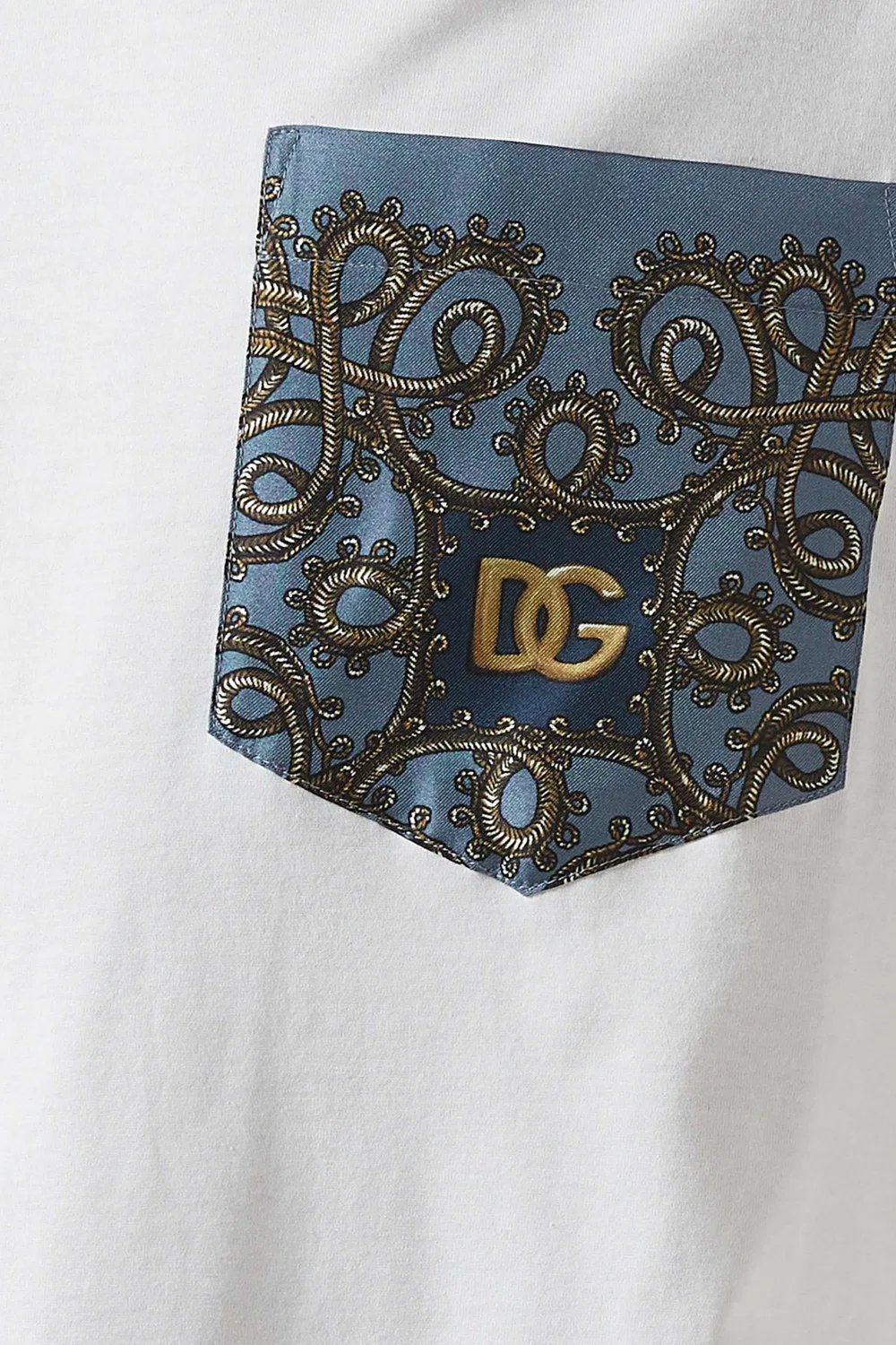 Футболка с принтом и карманом Dolce & Gabbana — фото 4