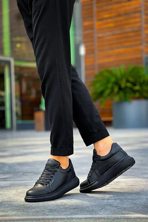 Мужские повседневные кожаные туфли на шнуровке Kuback Charcoal Leather Casual Men's Shoes Generic Brands, In The Picture — фото 2