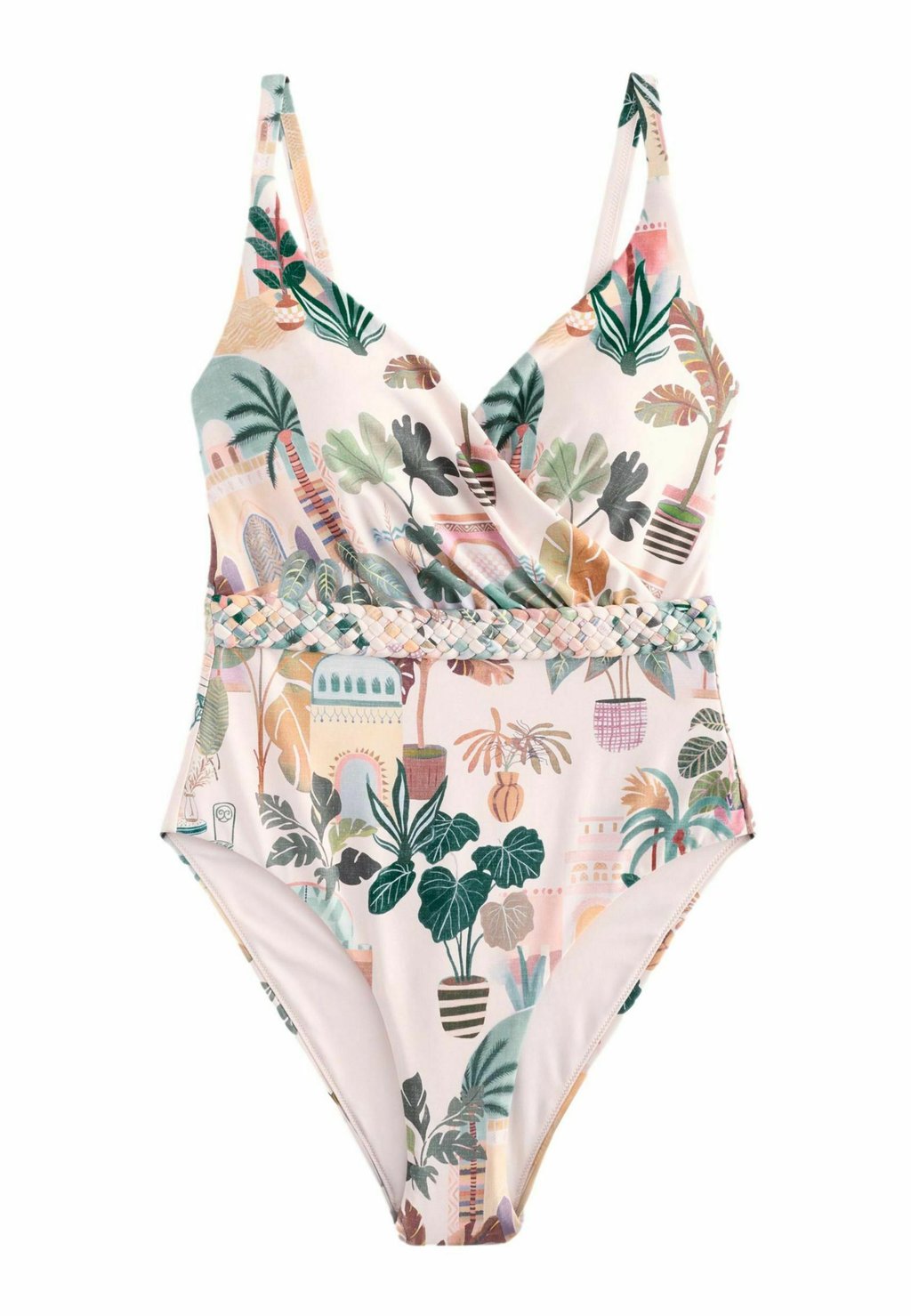 

Купальник TALL FIT - PLAITED TUMMY CONTROL PLUNGE Next, розовый