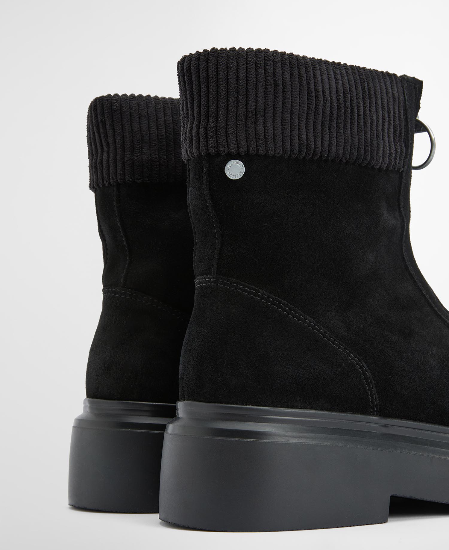 Ботинки Barbour Imelda Zip-Front Ankle, Black Suede — фото 3