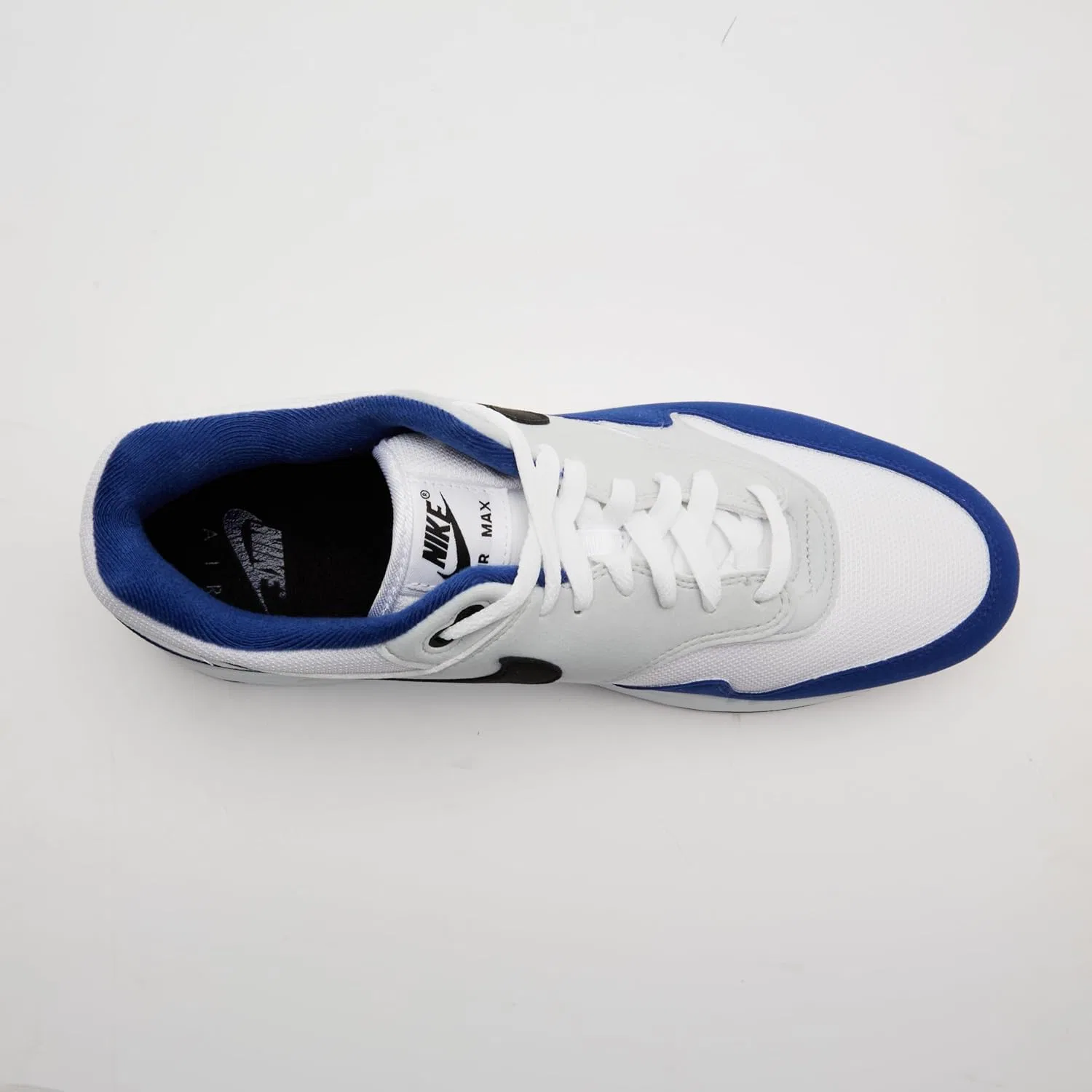 Мужские кроссовки NIKE Air Max 1 Essential, белый/черный/синий — фото 3