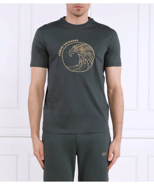 

Футболка Regular fit Armani Exchange, зеленый