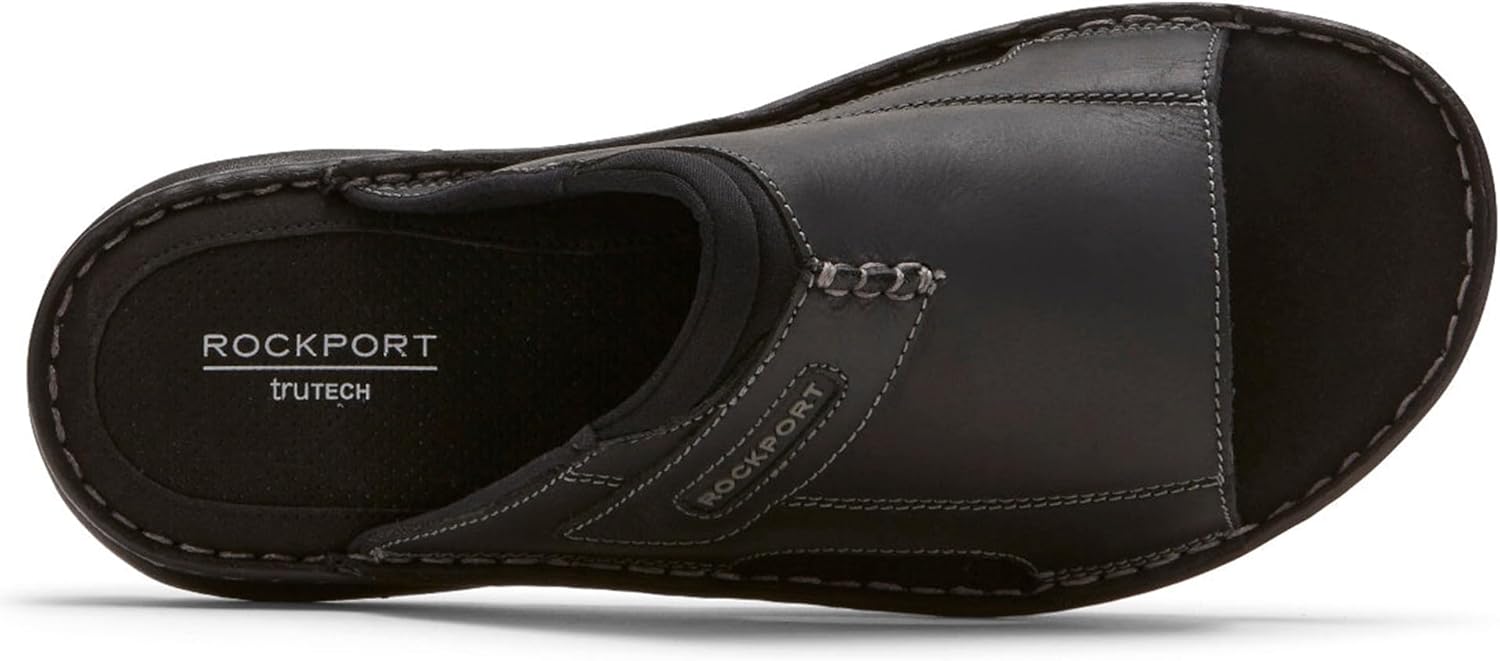 Мужские сандалии Rockport Darwyn 2 Slide, черный — фото 3