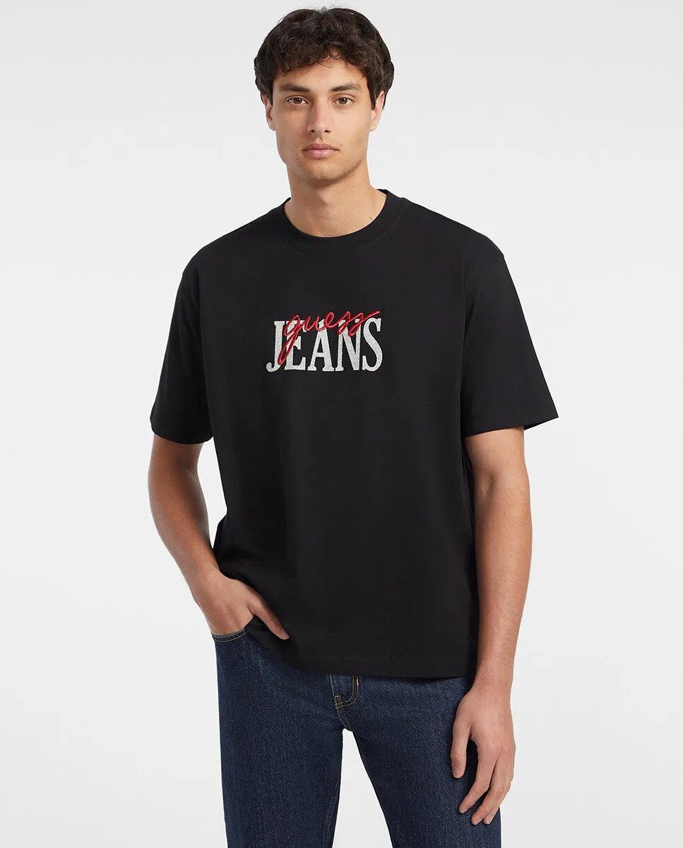 

Футболка с коротким рукавом Guess Jeans, черный