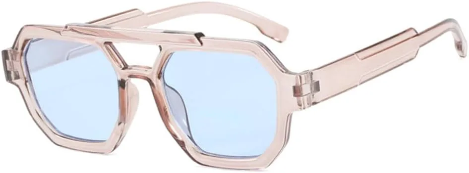 

Винтажные солнцезащитные очки для мужчин, стильные солнцезащитные очки для мужчин, очки для активного отдыха и вождения, ретро-очки для мужчин MUTYNE, Champagne Blue