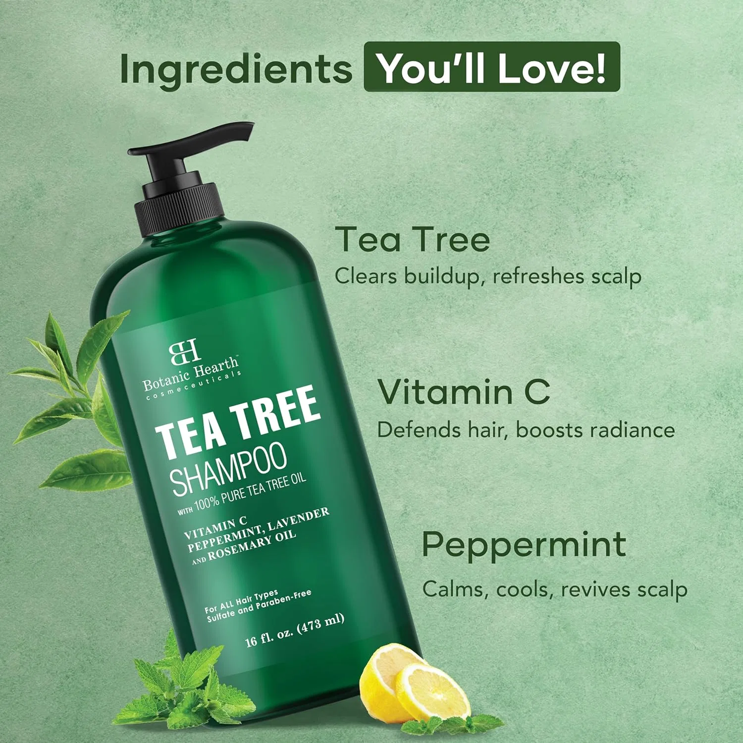 Шампунь Botanic Hearth Tea Tree с маслом чайного дерева Botanic Hearth — фото 2