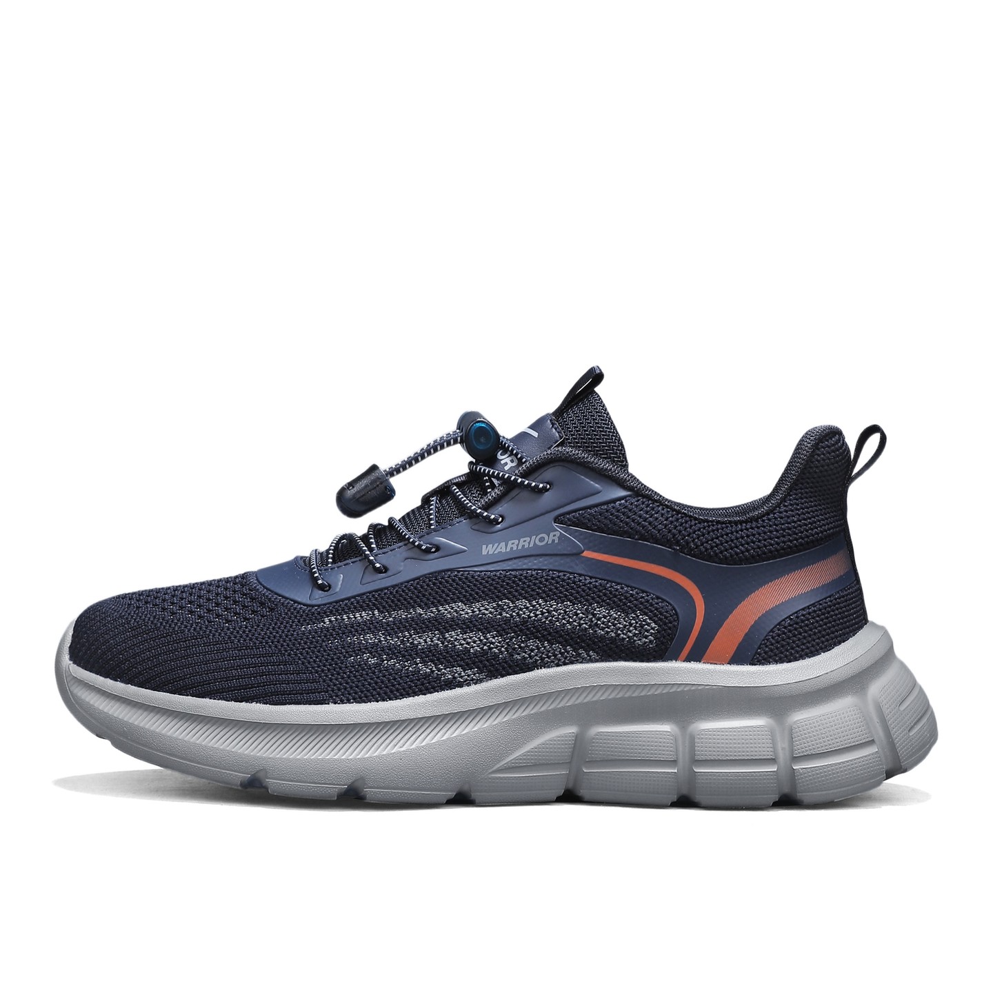 

Мужские повседневные кроссовки low top с амортизацией, устойчивые к истиранию и дышащие WARRIOR, темно-синий