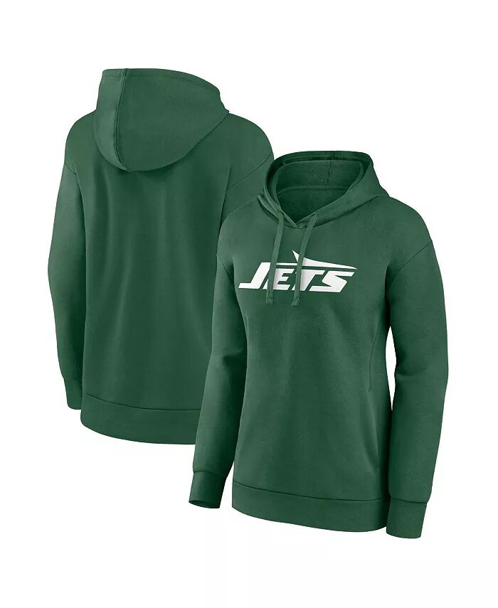 

Женская зеленая толстовка с капюшоном с логотипом New York Jets Primary Fanatics