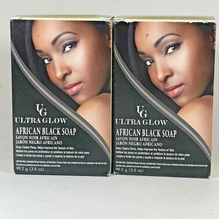 Гель для умывания Ug — Натуральное очищающее средство Ultra Glow African Black Soap отшелушивает акне — фото 4