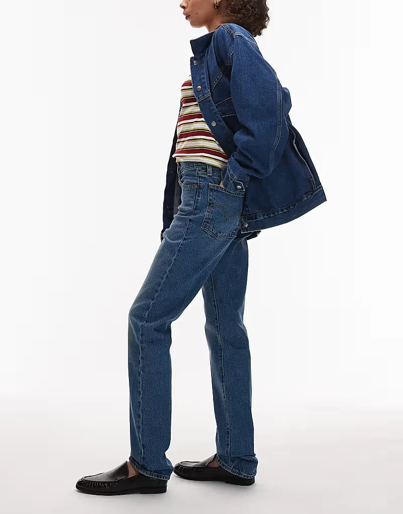 Джинсы Levis Wedgie Slim Levi's, синий — фото 3