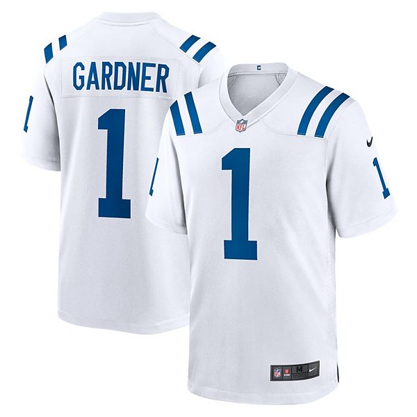 

Мужская игровая футболка Ahmad Sauce Gardner Indianapolis Colts белая Nike