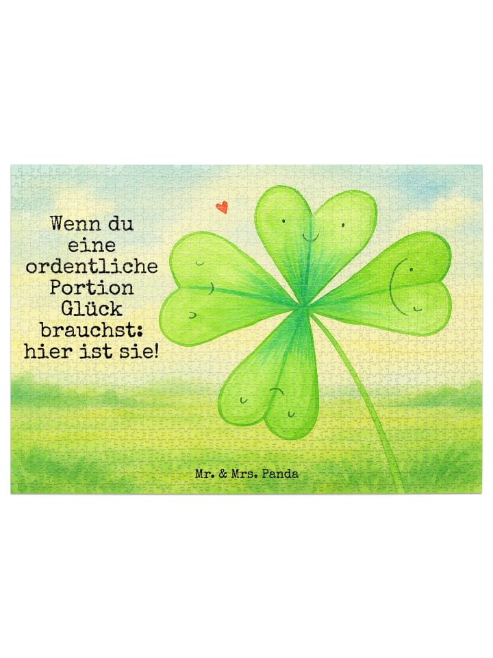 

Mr. & Mrs. Panda Дизайн в виде цветка клевера с надписью, выполненной белым цветом