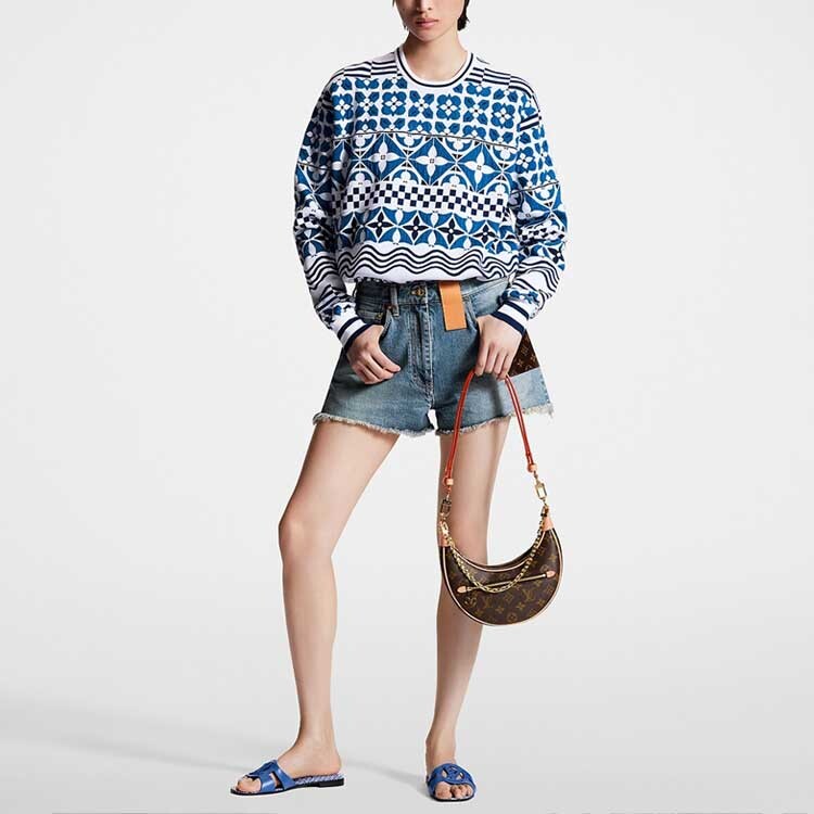 LOUIS VUITTON Женская толстовка, цвет Blue — фото 2