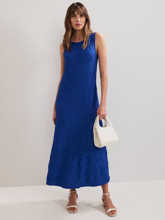 

Бесплатное платье миди Talia с фактурной тканью Phase Eight, Blue