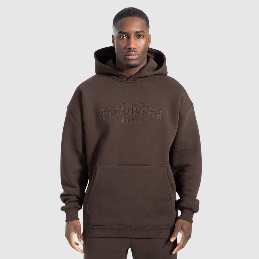 

SMILODOX Мужская толстовка с капюшоном Levio Brown