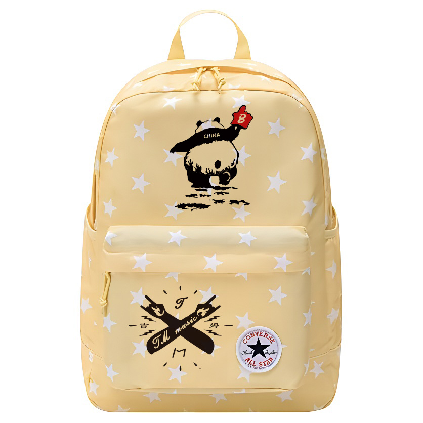 

Converse Полиэстеровый рюкзак среднего размера унисекс яично-желтый, Panda
