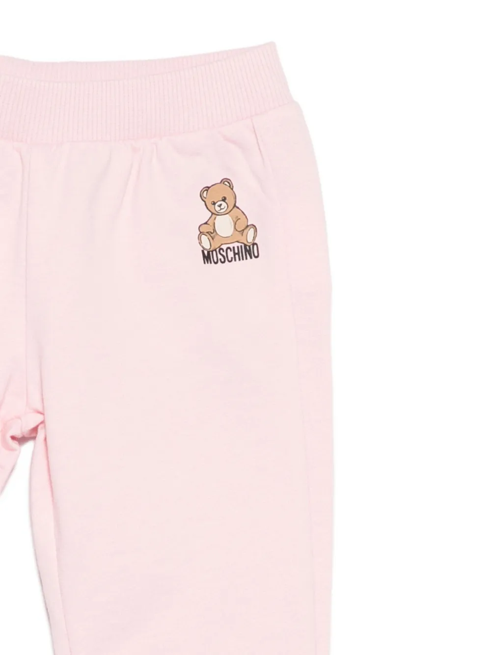 Спортивный костюм с принтом плюшевого мишки Moschino Kids, розовый — фото 3