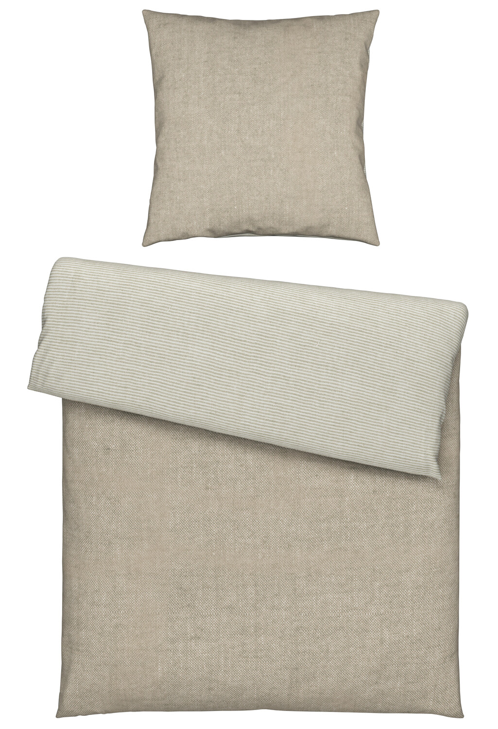 

Двустороннее постельное белье Novel, 135x200 см, бежевый