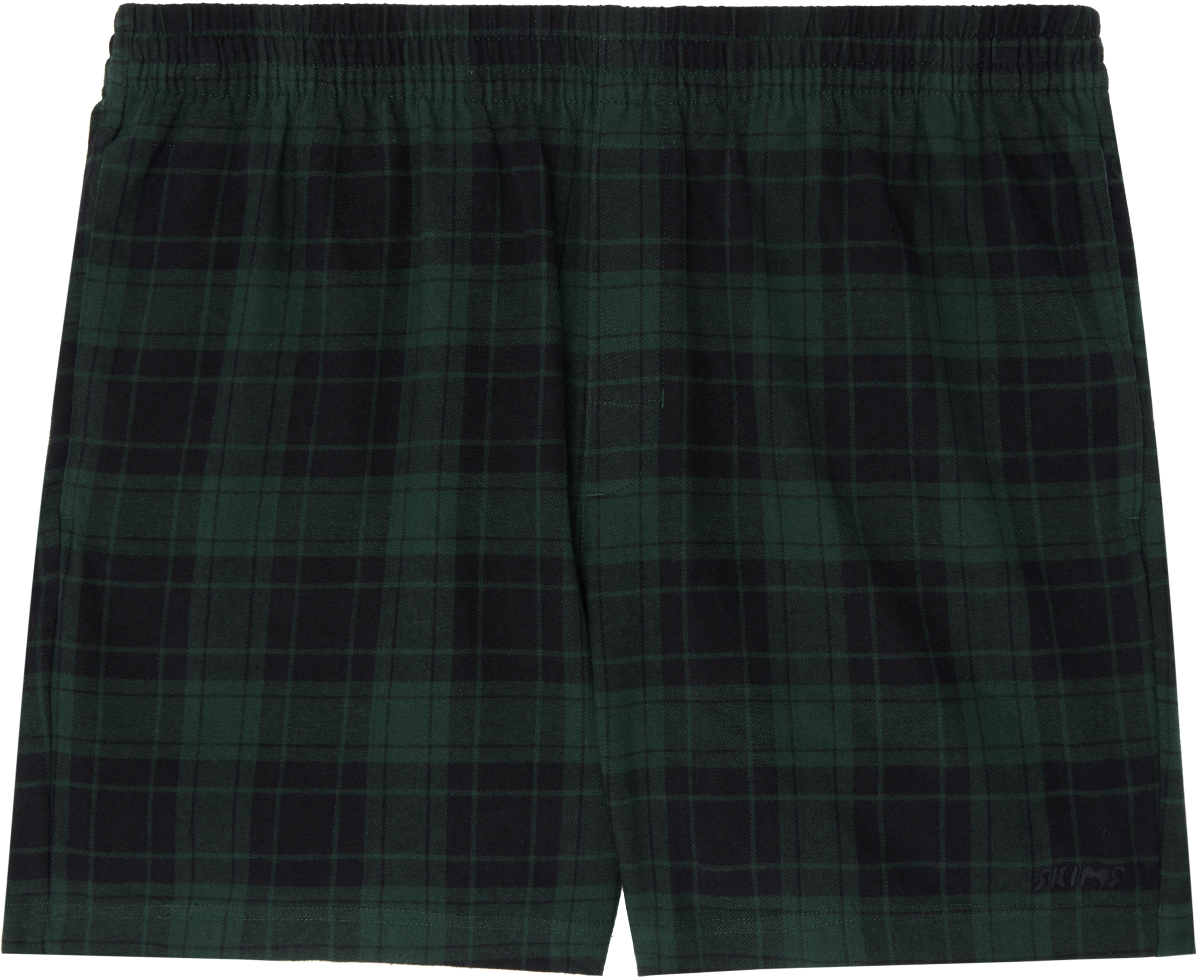 

KIM Green & Black Flannel leep hort Боксеры SKIMS