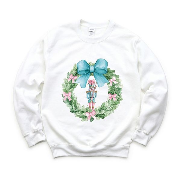 

Свитшот женский Nutcracker wreath coquette Simply Sage Market, White, Белый, Свитшот женский Nutcracker wreath coquette Simply Sage Market, White