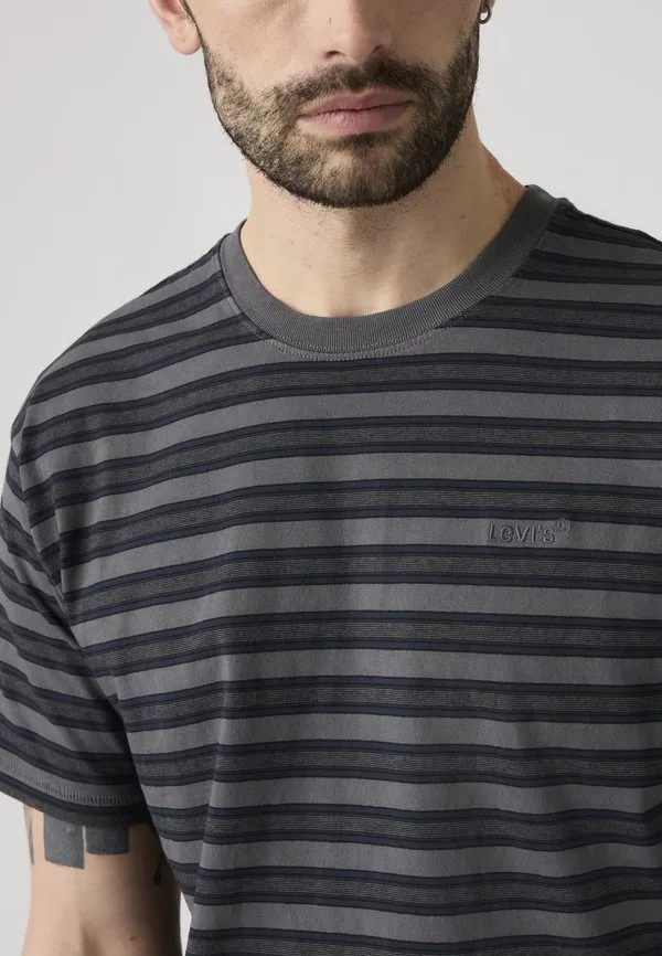 Футболка с винтажным принтом Levi'S, Rheem Overdye Stripe Smoked Pearl Overdye — фото 4