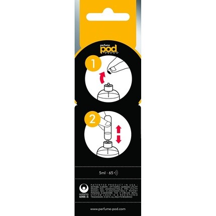 Perfume Pod Clear Refillable Perfume Atomizer With Spray And Genie-S Refill Gold — фото 3