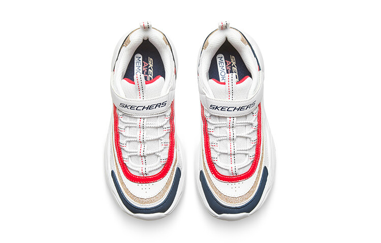 Кроссовки Skechers Kids Lifestyle Shoes GS Low-top White Navy Blue, белый/тёмно-синий — фото 3