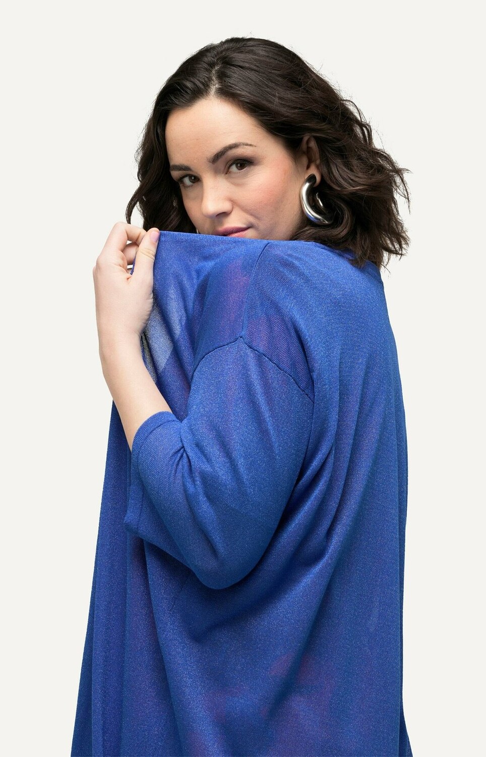 

Кардиган 3/4 SLEEVE Ulla Popken, сине-серый