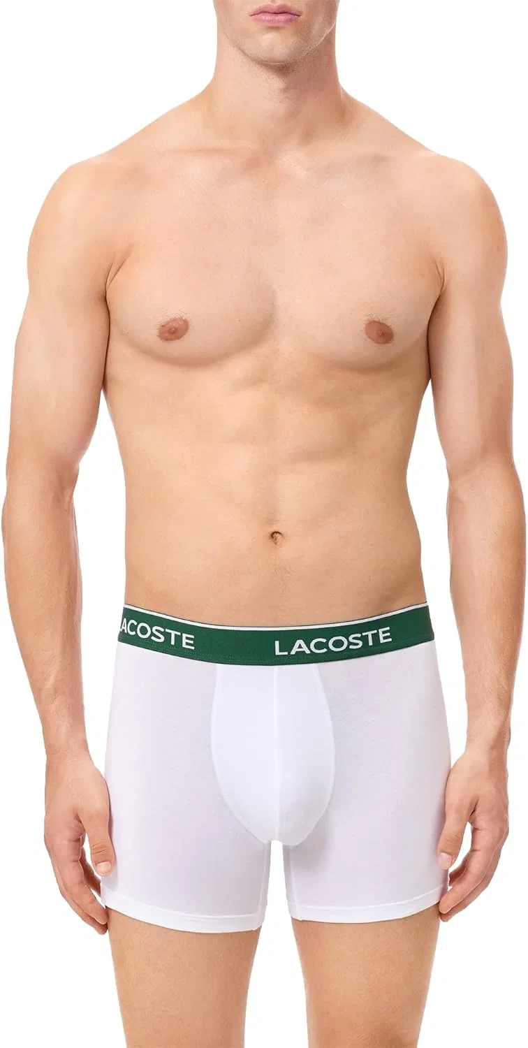 Боксеры Lacoste черный/белый/серебристый — фото 2