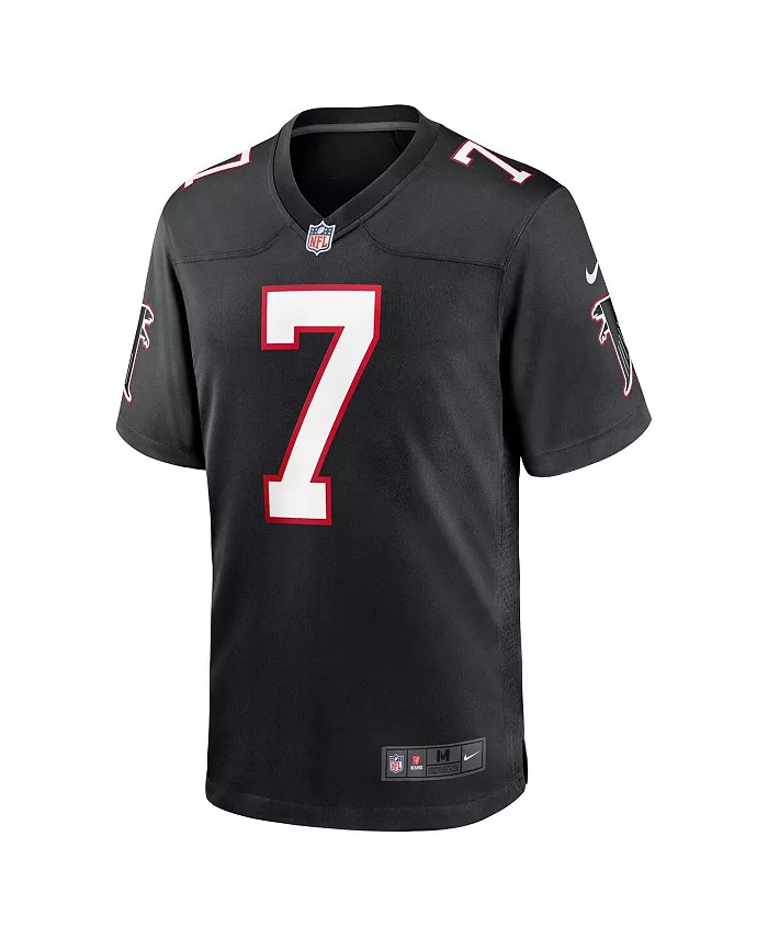 Мужская ретро-игровая футболка Bijan Robinson Atlanta Falcons, выбранного в первом раунде драфта NFL 2023 года Nike, черный — фото 4
