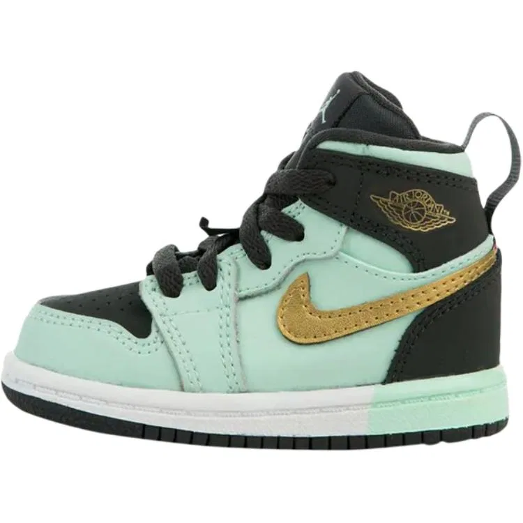 Детские кроссовки для малышей Air 1 High Top Green Jordan, Green