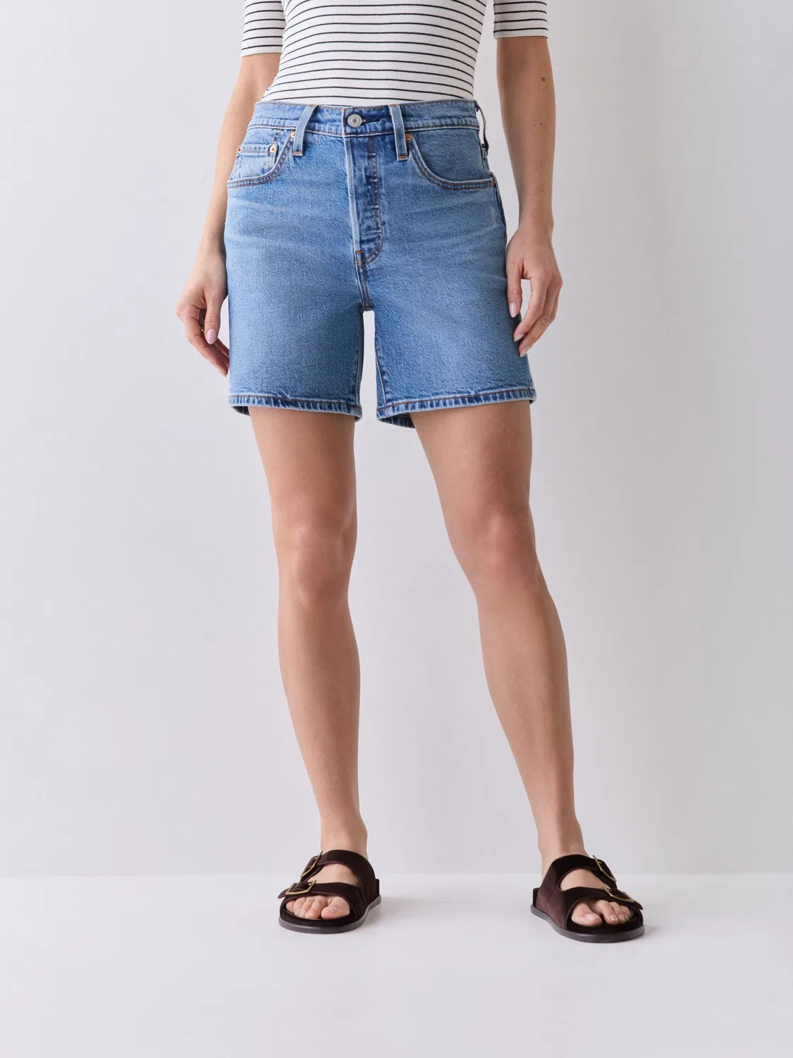 Шорты джинсовые 501 Mid Thigh Levi's, синий деним — фото 2