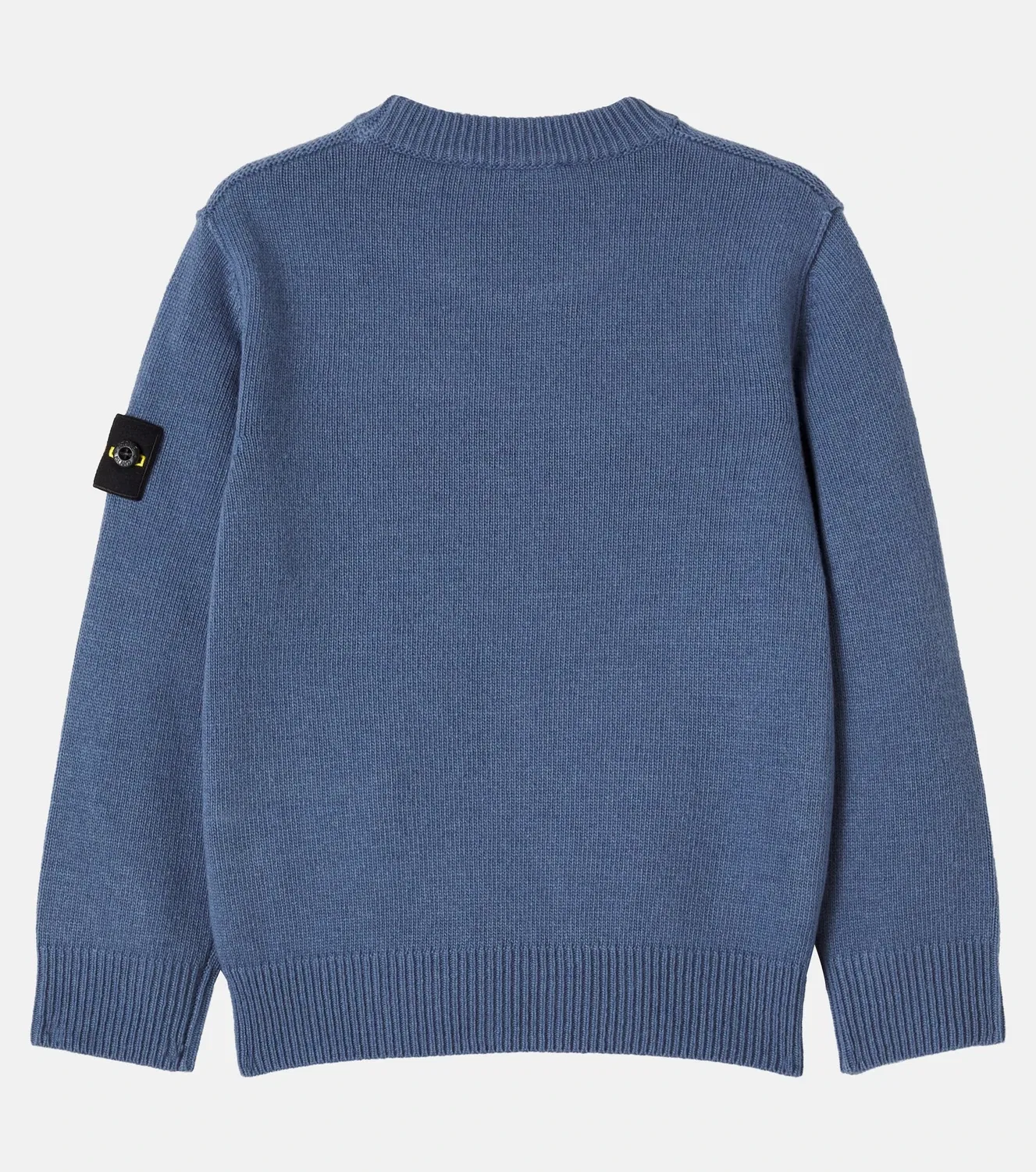Свитер с круглым вырезом Stone Island Junior, синий — фото 3