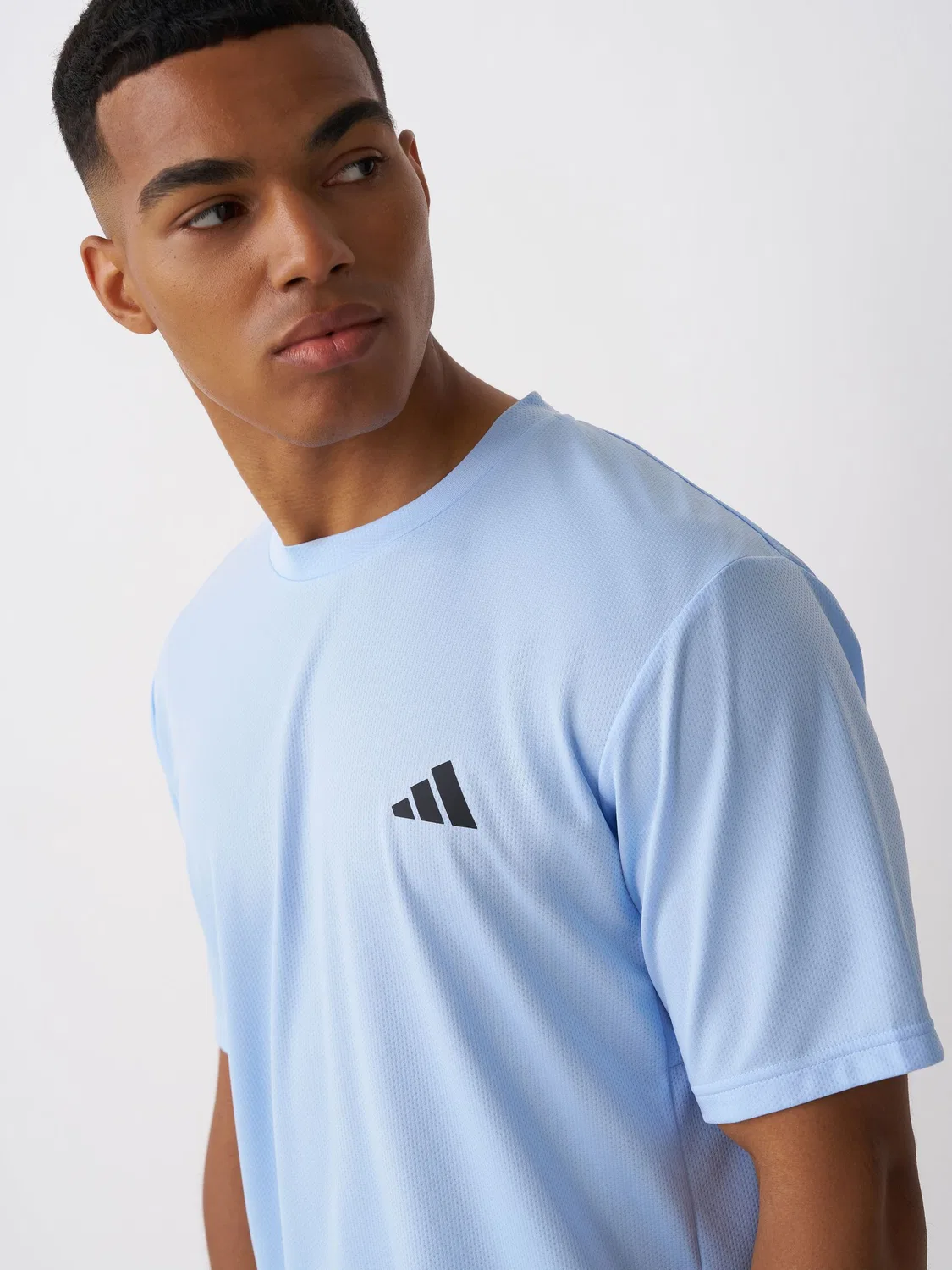 Футболка Workout Essentials Base adidas, Sky Blue — фото 4