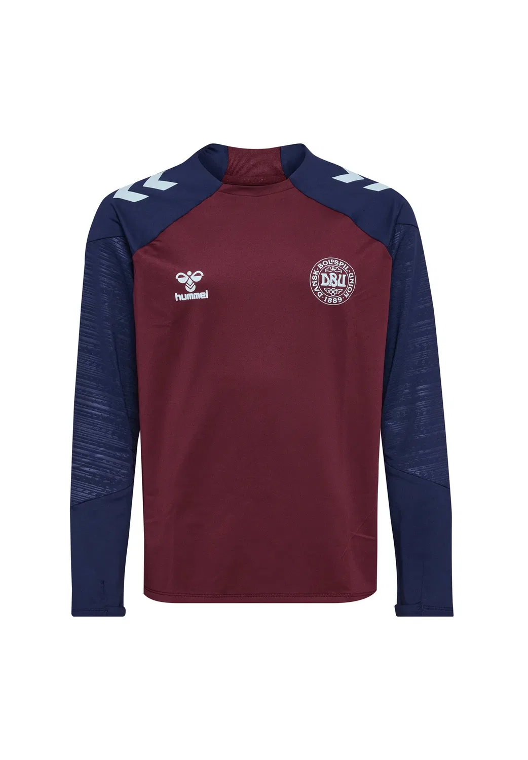 Детский унисекс толстовка Dbu 26 pro tr crew sweat с длинными рукавами - футболка с длинными рукавами Hummel, Windsor Wine Peacoat