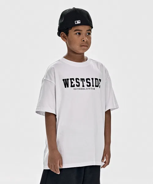 Детский комплект из куртки и футболки с логотипом, свободного кроя TAKEASY KIDS, White/Black — фото 4