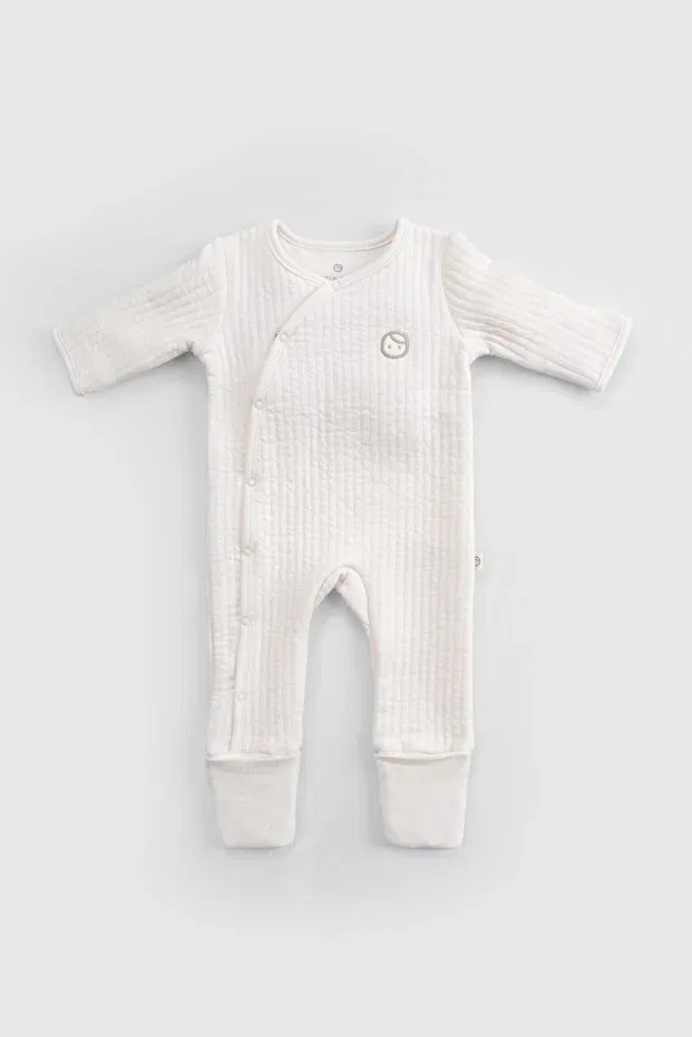 Детский комбинезон стеганый Little Gusto, Ecru