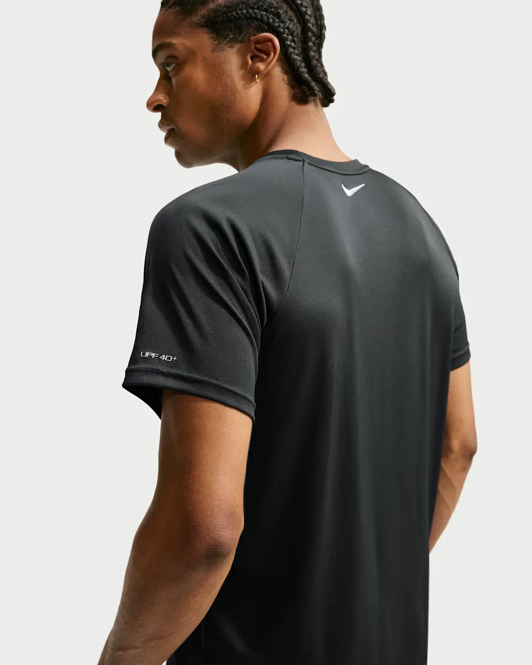 Мужская футболка с коротким рукавом Dri-FIT UV Nike Swim Hydroguard, Black — фото 2