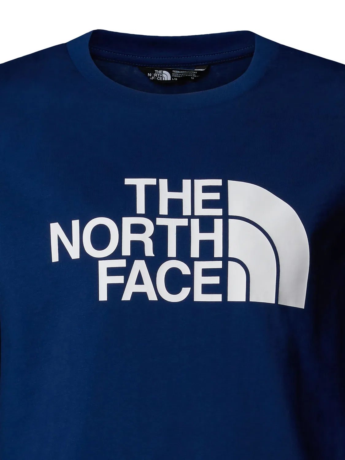 Футболка с длинным рукавом Easy Logo-Print The North Face, темно-синий — фото 4