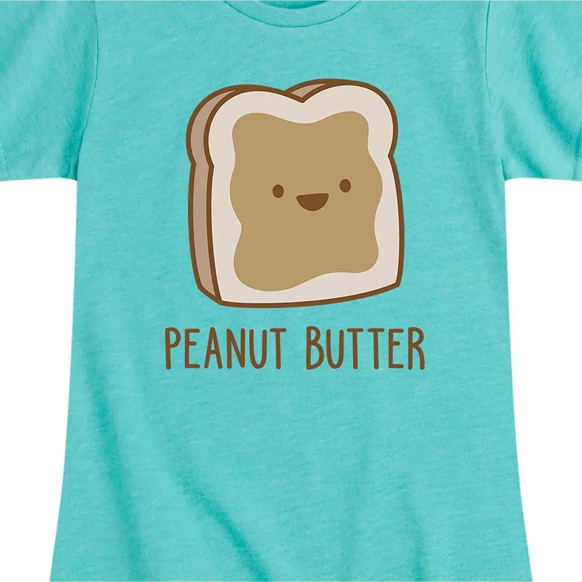Детская футболка с принтом Set Twins Peanut Butter Instant Message, Turquoise — фото 2