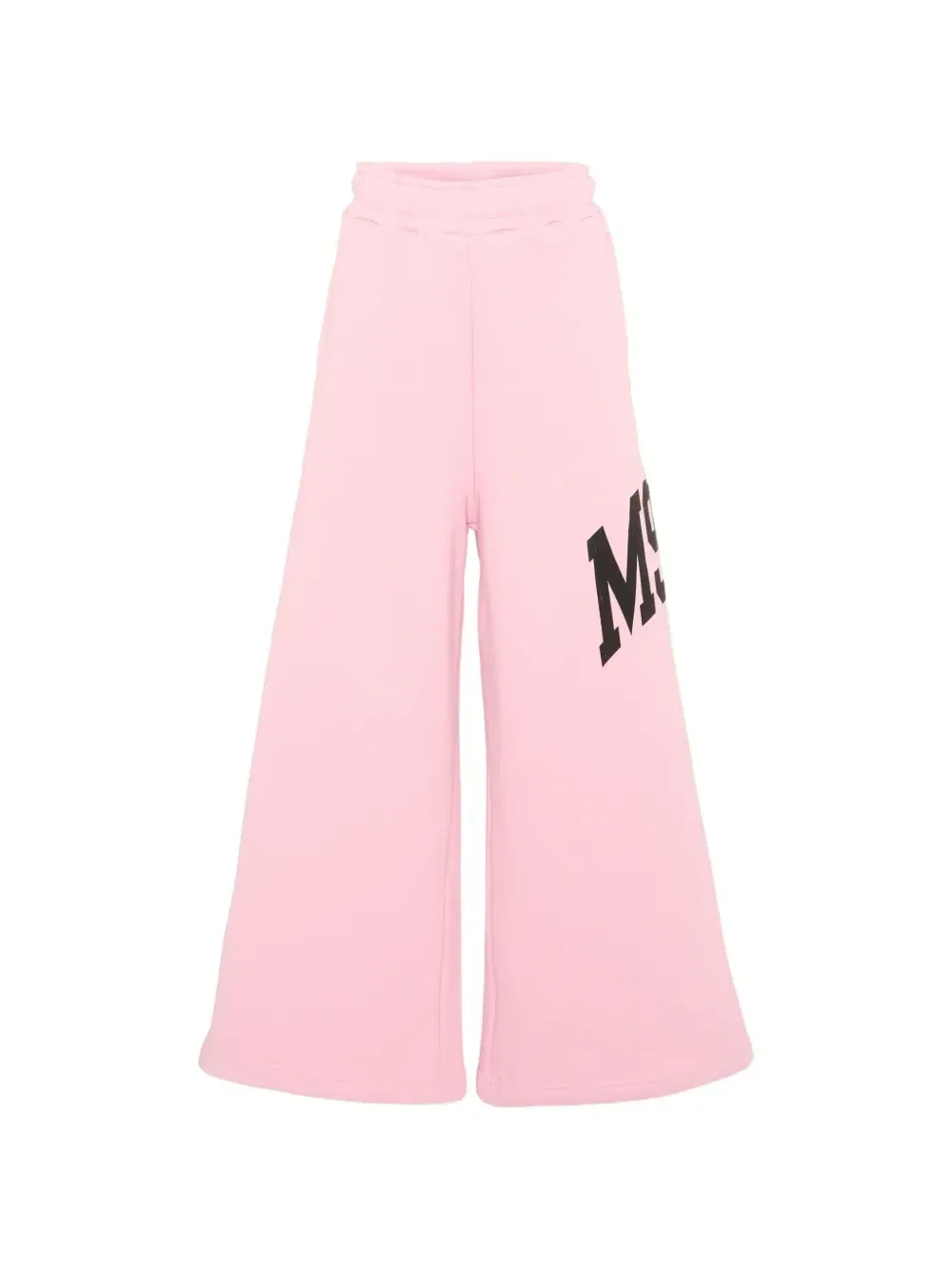 Широкие спортивные брюки с принтом логотипа Msgm Kids, розовый