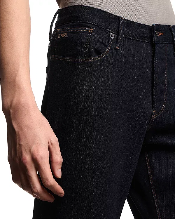 Мужские джинсы из стрейч-хлопка Emporio Armani, Dark Blue Denim — фото 4