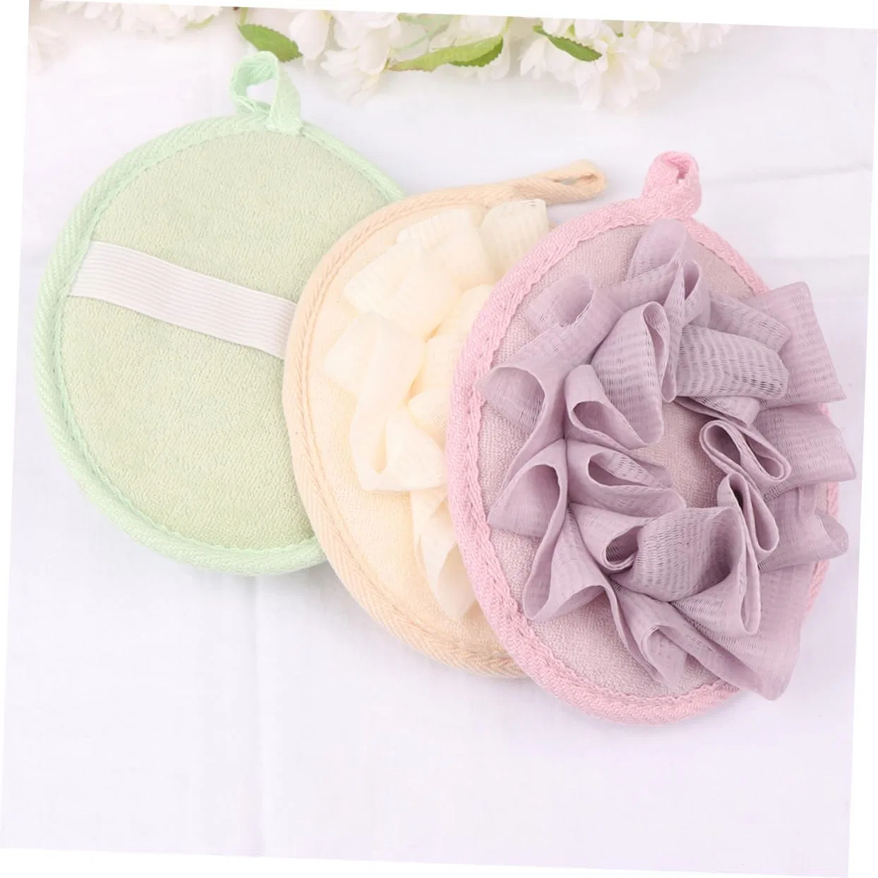 Мочалка для душа Loofah Ball, DOITOOL, набор 9 шт, 17x13x3 см, мультиколор — фото 4