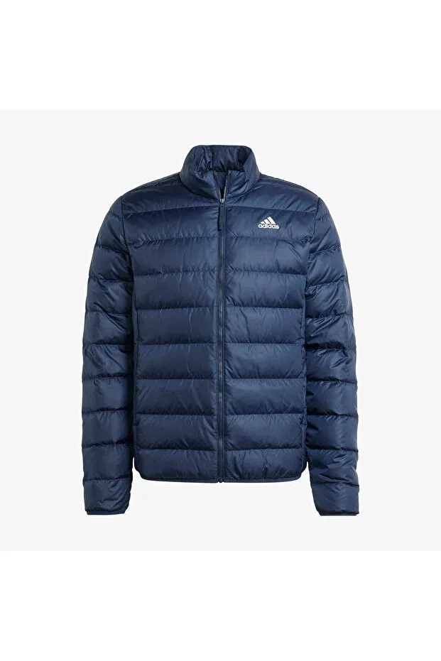Мужское зимнее пальто с водоотталкивающей пропиткой Essentials light down coat Adidas, Navy Blue — фото 3