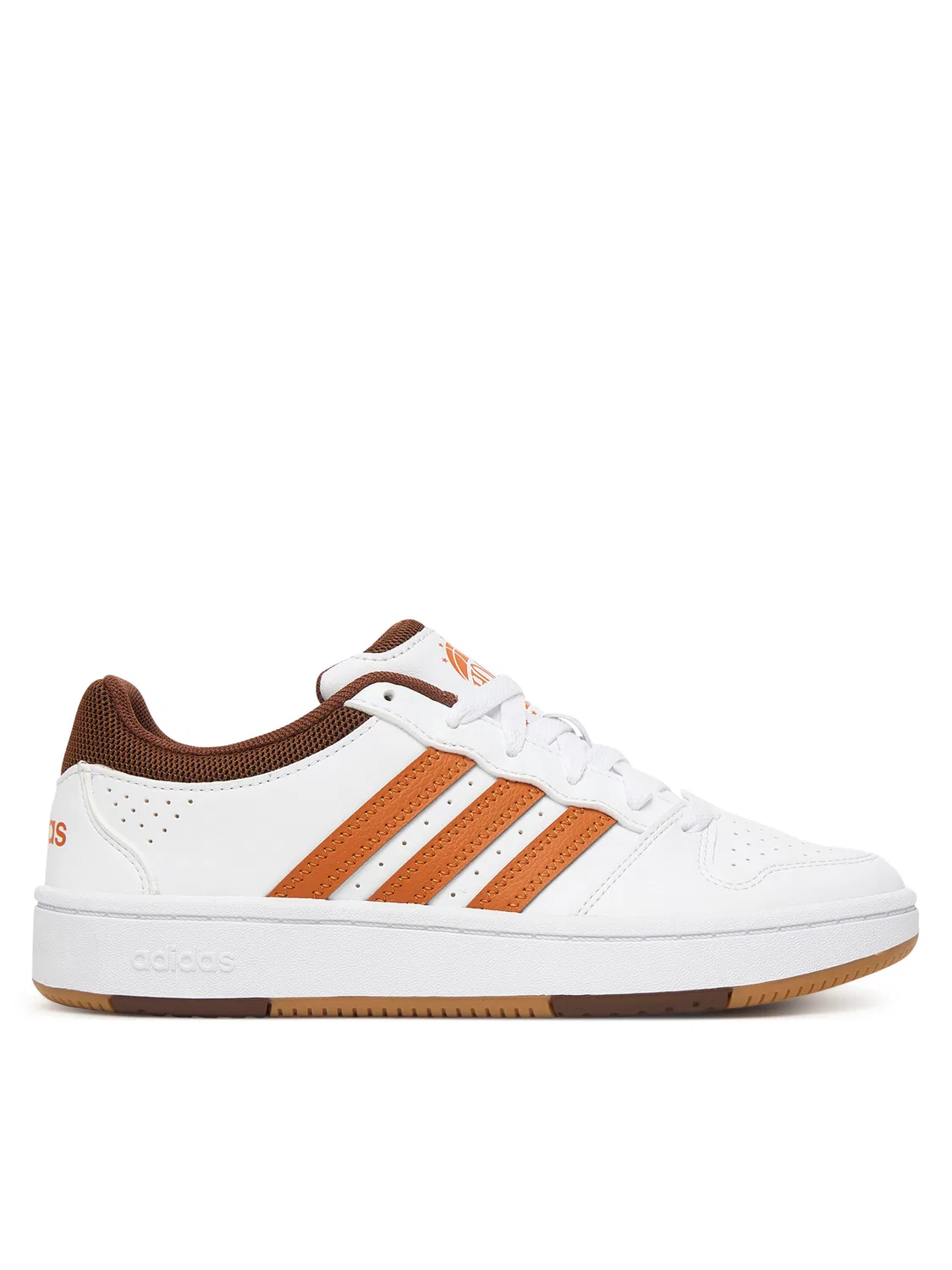 Кроссовки для мальчика Hoops Classic Adidas, белый