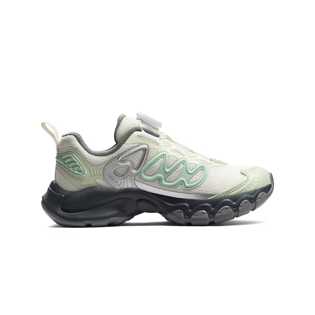 Детские кроссовки с шнуровкой FILA KIDS Heritage FHT, Цвет Snow Grass Green — фото 3