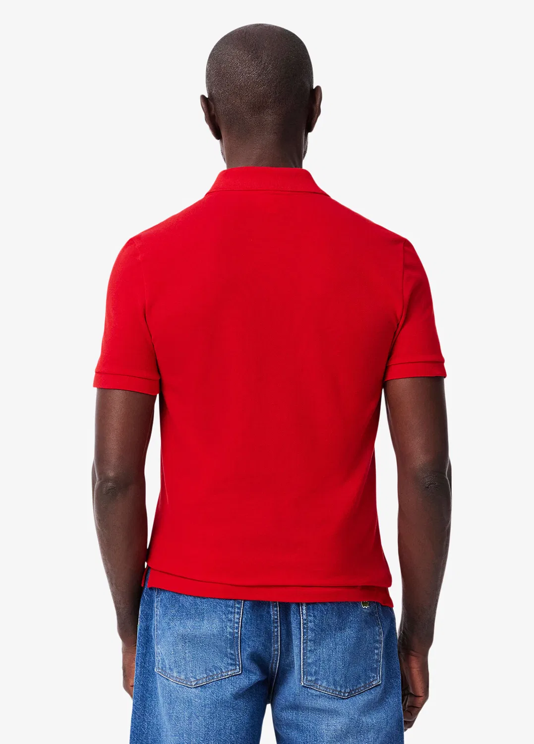 Polo Lacoste L.12.12 Slim Fit, red — фото 2