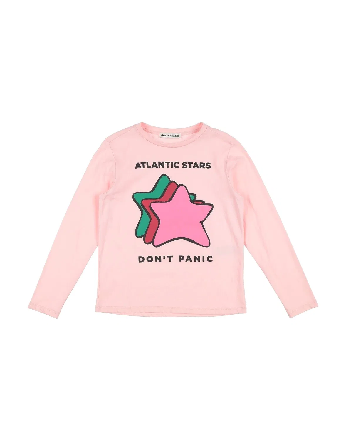 Детский лонгслив с длинным рукавом с принтом Atlantic Stars, Light Pink