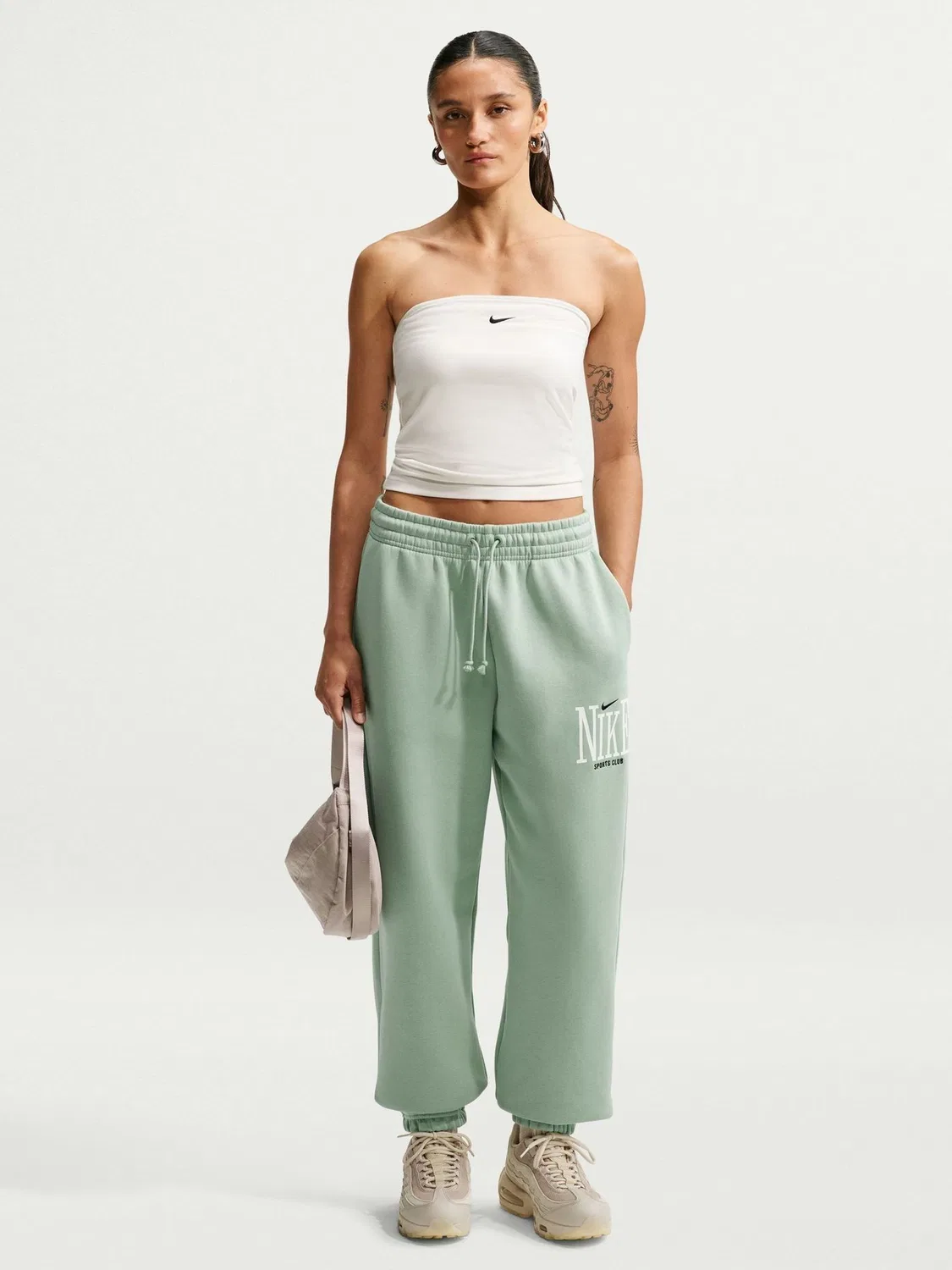 Джоггеры Nike Sportswear Phoenix Fleece, Steam Green